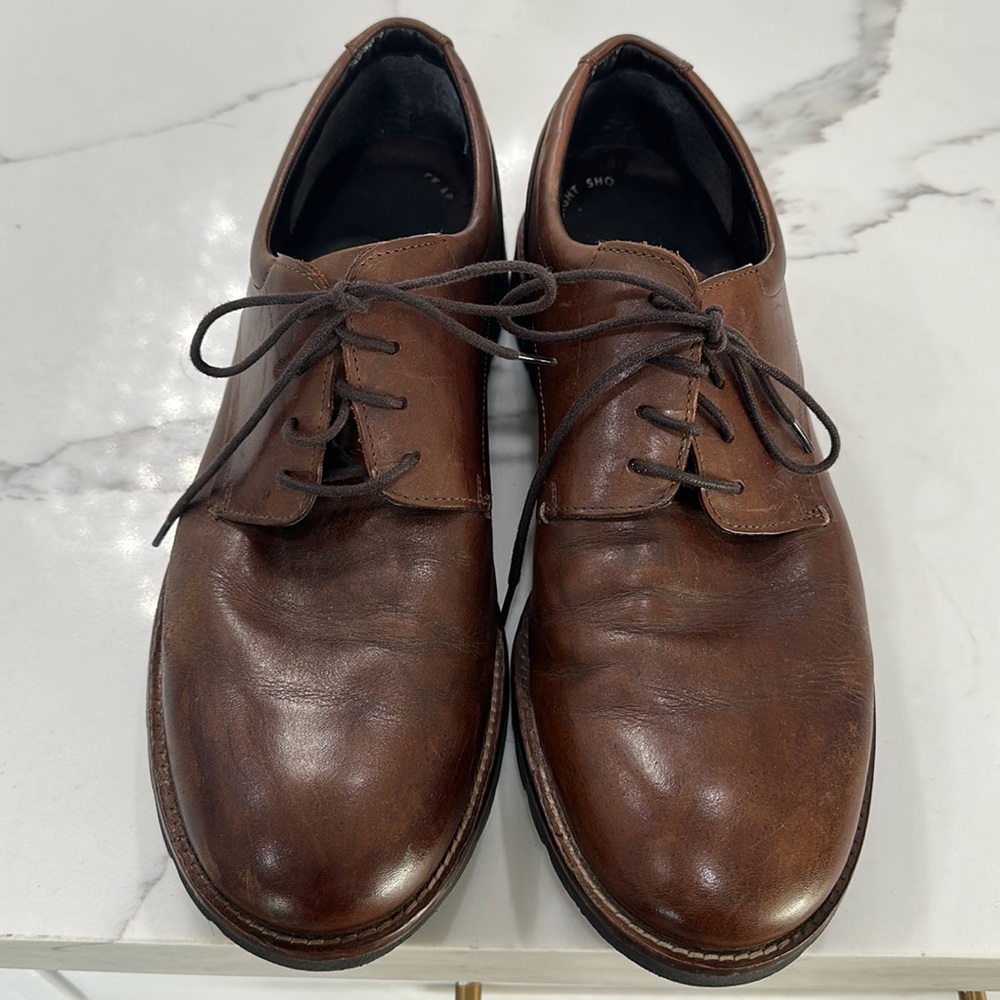 Rockport Men’s Brown Leather Lace Up Casual Shoes. Size 12
